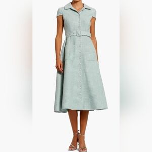 Mac Duggal Light Green A-Line Skirt Dress